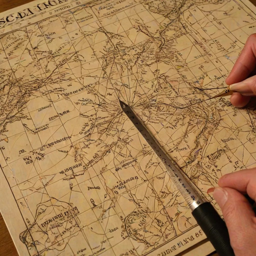 Jak obliczyć skalę mapy?